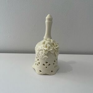 Fenton Elegant Ivory Decorative Bell with Floral Design